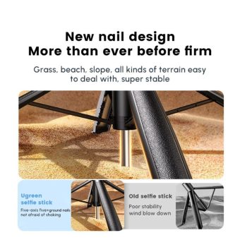 ugreen 4 leg bluetooth selfie stick with tripod stand