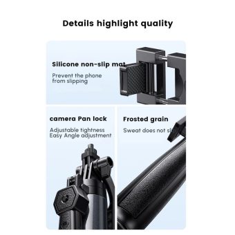 ugreen 4 leg bluetooth selfie stick with tripod stand