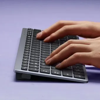 ugreen mk552 dual mode wireless keyboard and mouse combo (bluetooth & 2.4ghz rechargeable)