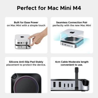 ugreen mac mini m4 docking station with nvme ssd and usb a usb c ports