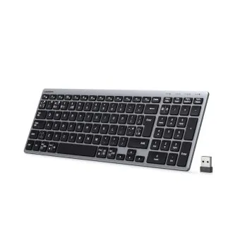 ugreen dual mode wireless keyboard (bluetooth 5.4 & 2.4ghz / uk layout)