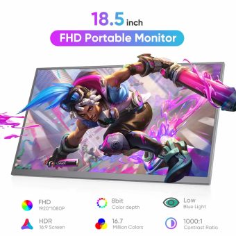portable screen s46 1, 18.5 inch fhd, frameless, mountable, thin, multimedia