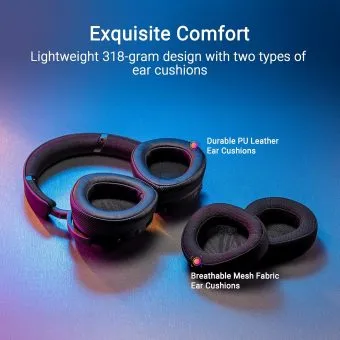 asus rog delta 2 wireless gaming headset 90yh03w0 bhca00, tri mode connectivity, dualflow audio