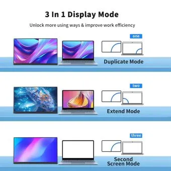 portable screen ps185, 18.5 inch fhd ips panel, 100hz, usb c and mini hdmi, ultra slim