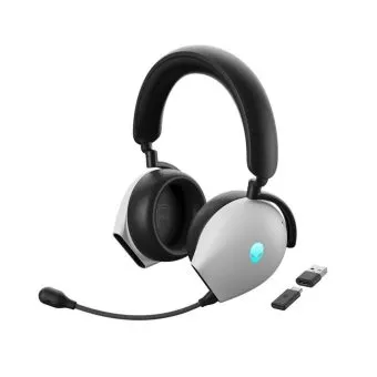 alienware wireless gaming headset aw920h, ai driven noise cancelling microphone, usb c wireless dongle