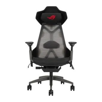 asus rog destrier ergo gaming chair sl400, aluminum frame, cyborg design, premium materials