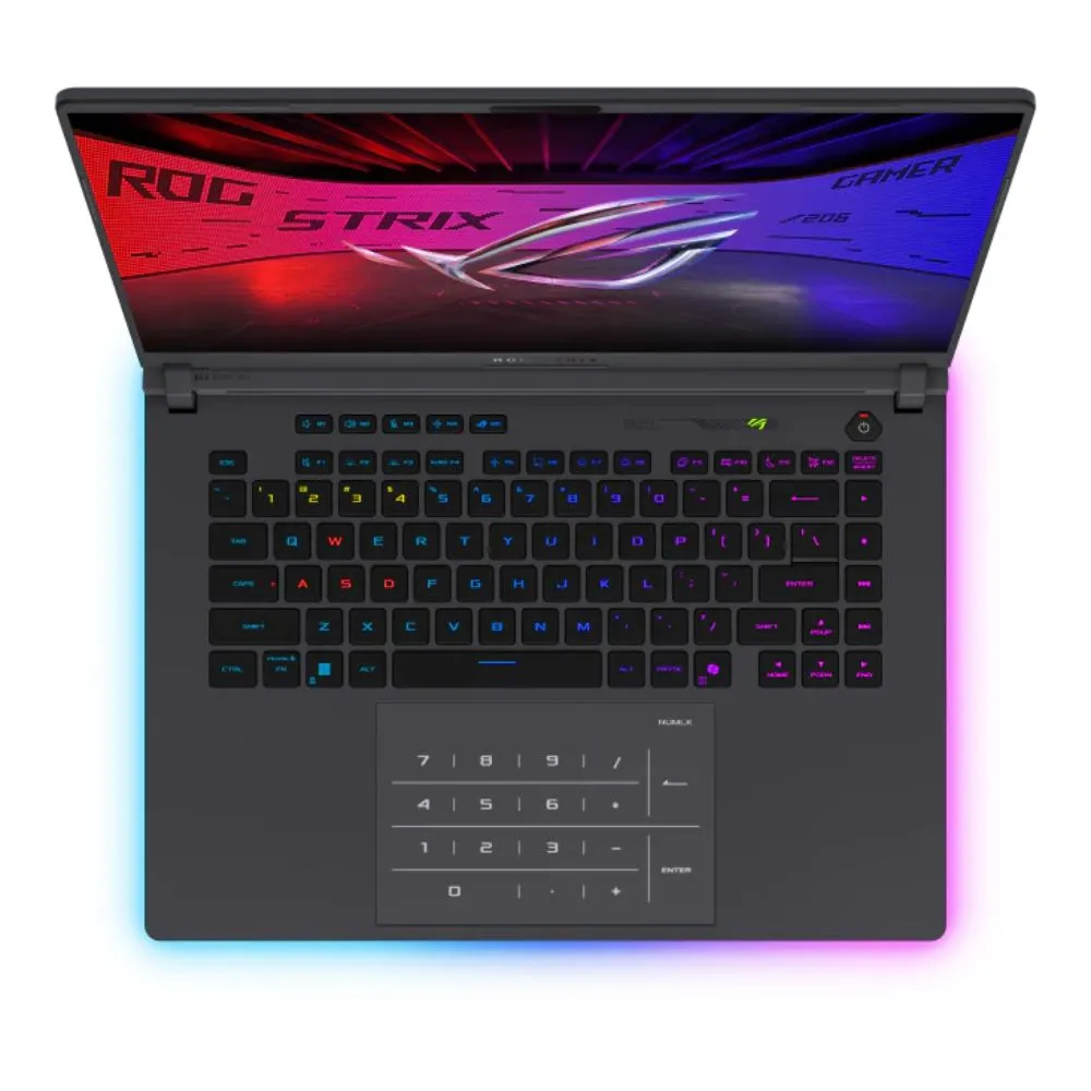 asus rog strix g16 eclipse gray gaming laptop | core ultra 9, 32gb ram, 1tb ssd, rtx 5070 ti 12gb, 16" qhd+ 240hz + mouse & backpack