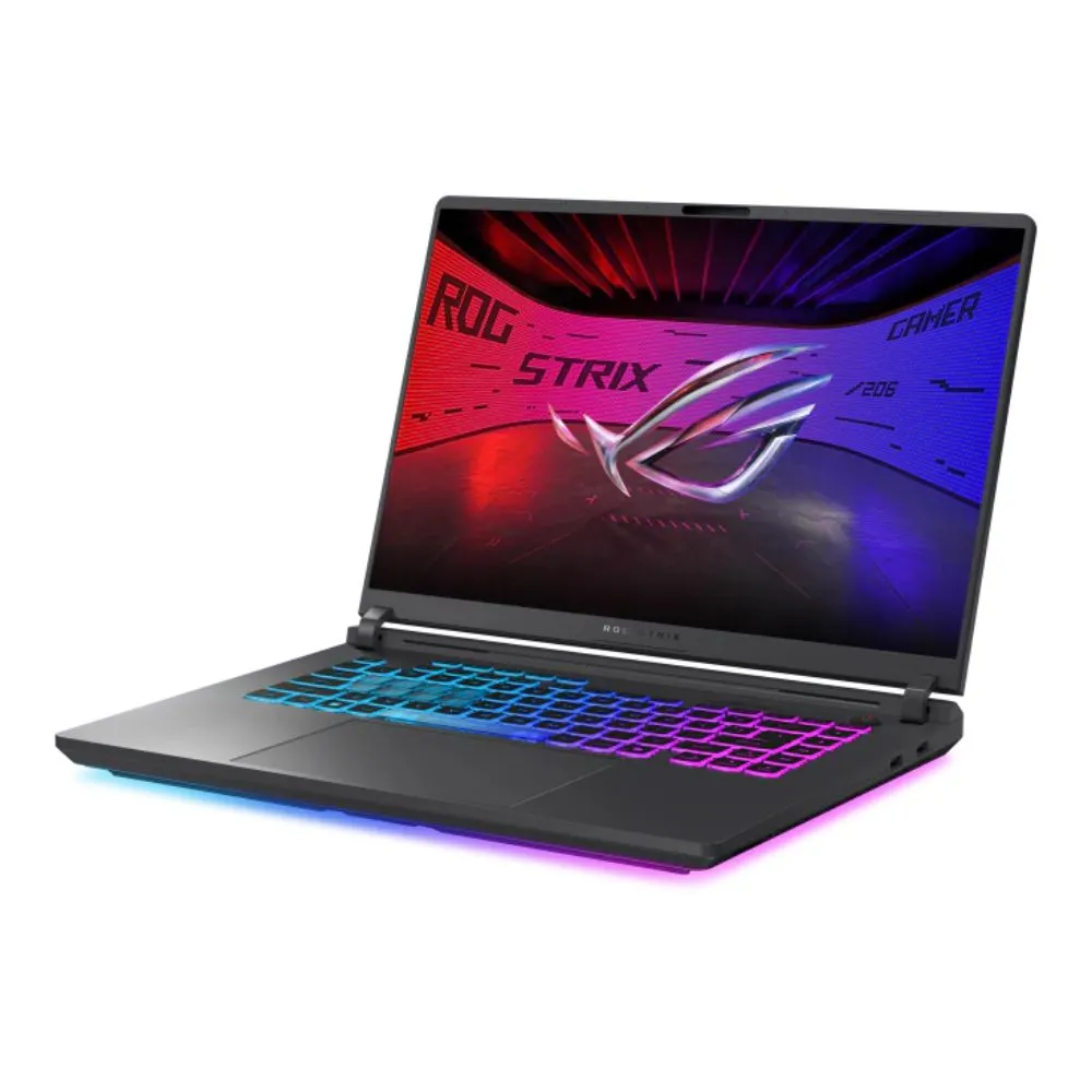 asus rog strix g16 eclipse gray gaming laptop | core ultra 9, 32gb ram, 1tb ssd, rtx 5070 ti 12gb, 16" qhd+ 240hz + mouse & backpack