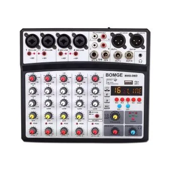 bomge 6 channel audio sound mixer