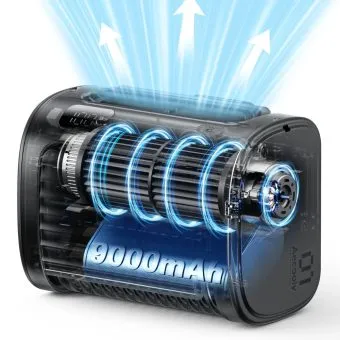 aecooly flow 9000mah high velocity waist fan