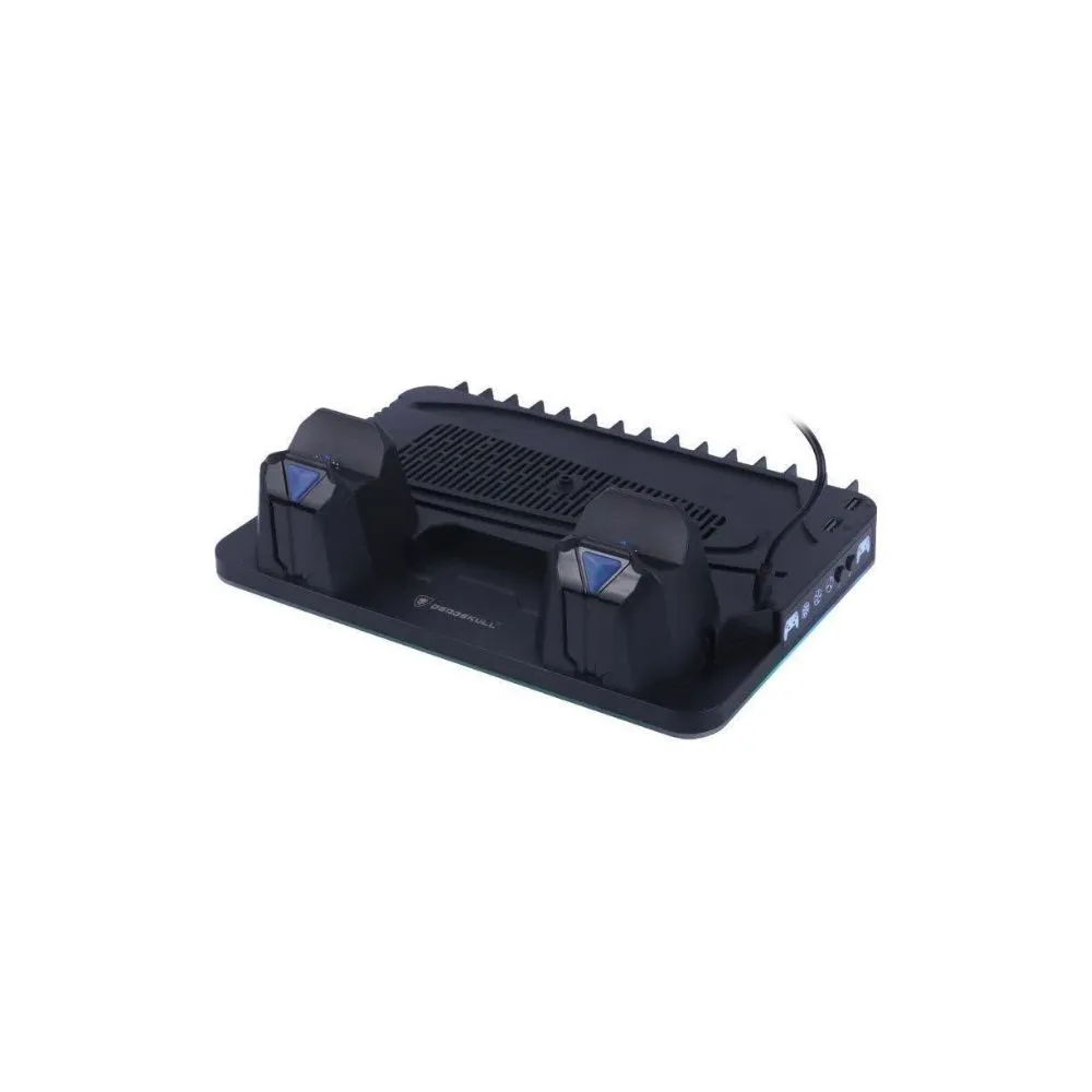 deadskull ds mz8043 multi functional cooling stand & dual controller charger for ps5