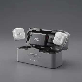 dji mic mini 2s (2 tx + 1 rx + charging case)