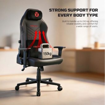 fantech neoarc pro gc284p luxury ergonomic gaming chair | pu leather & magnetic lumbar support
