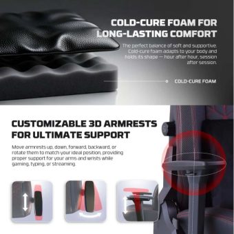 fantech neoarc pro gc284p luxury ergonomic gaming chair | pu leather & magnetic lumbar support