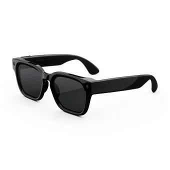 meta fury smart ai glasses | bold square frame, 12mp camera & live translate