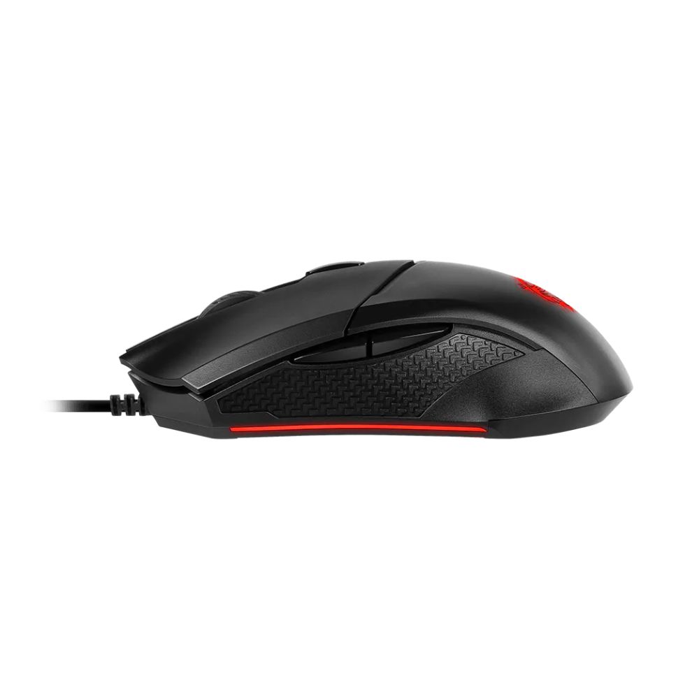 msi clutch gm08 wired gaming mouse, 4200dpi, red lighting