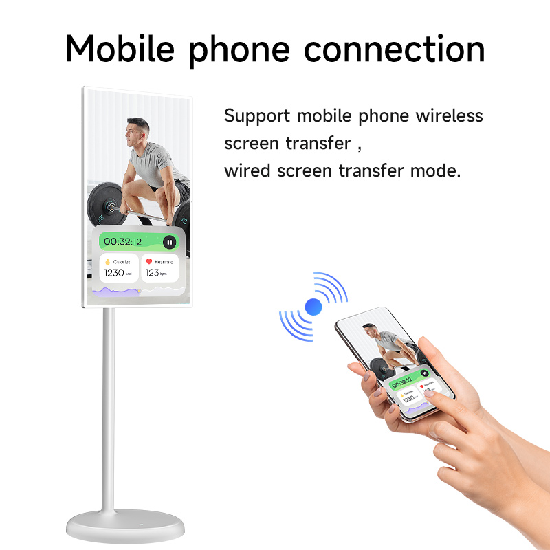 32 inch moveable smart touch screen m01, 8gb ram, 128gb rom, fhd resolution, android 15