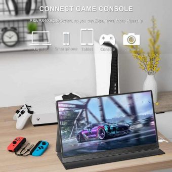 portable screen s26ac, 15.6 inch 4k ultra hd, usb c and mini hdmi