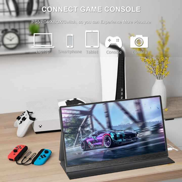 portable screen s26ac, 15.6 inch 4k ultra hd, usb c and mini hdmi
