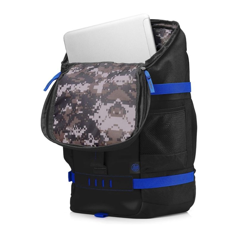 hp odyssey sports backpack x0r83aa, 15.6 inch black and blue