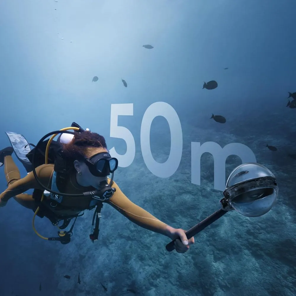 insta360 x5 invisible dive case pro