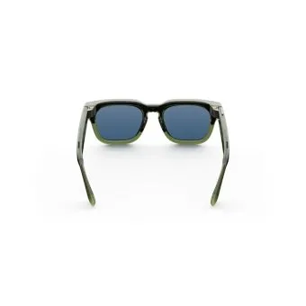 meta fury smart ai glasses | bold square frame, 12mp camera & live translate f: mahogany l: green