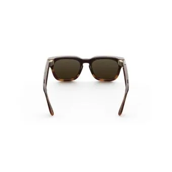 meta fury smart ai glasses | bold square frame, 12mp camera & live translate f: classic black l: brown gradient