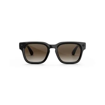 meta fury smart ai glasses | bold square frame, 12mp camera & live translate