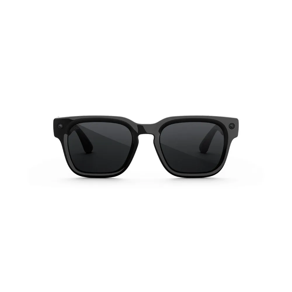 meta fury smart ai glasses | bold square frame, 12mp camera & live translate f: sandstone l: dark amber