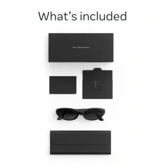 Meta - Starfire Kylie Edition-Smart AI glasses for Women, Men-Meta AI, 12MP Camera, Live Translate-Transitions Grey Lenses - Classic Black