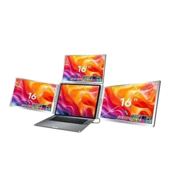 portable screen s788, 16 inch fhd quad screen, triple display extender, one cable connectivity
