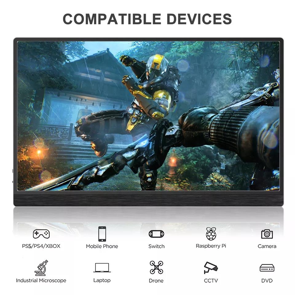 portable screen s27b 2, 15.6 inch fhd touchscreen, usb c and mini hdmi