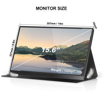 portable screen s27b 2, 15.6 inch fhd touchscreen, usb c and mini hdmi