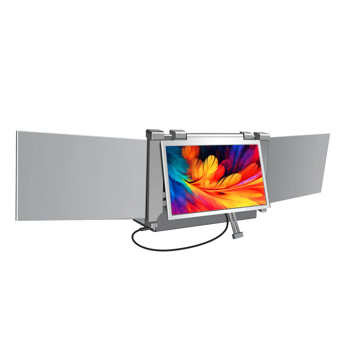 portable screen s680, 14 inch fhd quad screen, triple display extender, one cable connectivity