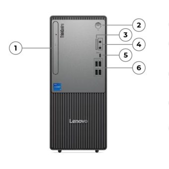 lenovo thinkcentre neo 50t tower | core ultra 5 225u, 512gb ssd, usb keyboard & mouse, 2 year warranty