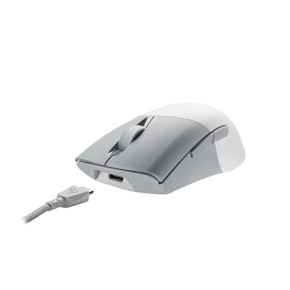 asus rog keris 90mp02v0 bmca00, wireless aimpoint gaming mouse, rgb, tri mode connectivity, up to 36000 dpi