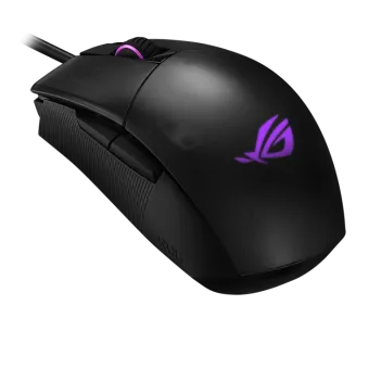 asus rog strix impact ii, wired gaming mouse, 6200dpi, rgb
