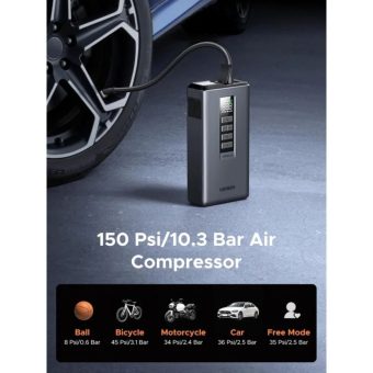 ugreen es703 3 in 1 emergency roadside tool (1000a jump starter, 150 psi inflator & power bank)