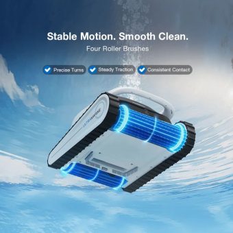 ecovacs ultramarine p1 cordless robotic pool vacuum