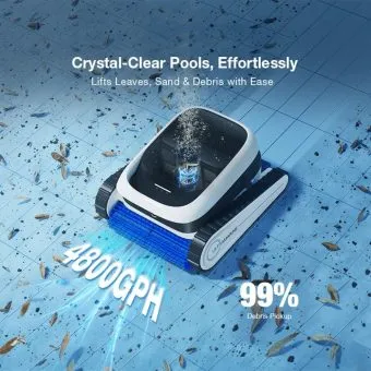 ecovacs ultramarine p1 cordless robotic pool vacuum