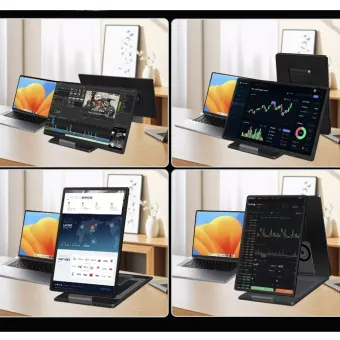 portable monitor 15.6 inch rotatable detachable magnetic screen horizontal & vertical
