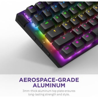 nzxt function 2 minitkl kb 002nb us, wired tenkeyless gaming keyboard, adjustable actuation, double shot pbt keycaps, rgb