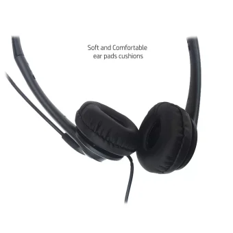 hp wired mic headset t1a66aa, with microphone for pc (3.5mm stereo connector)