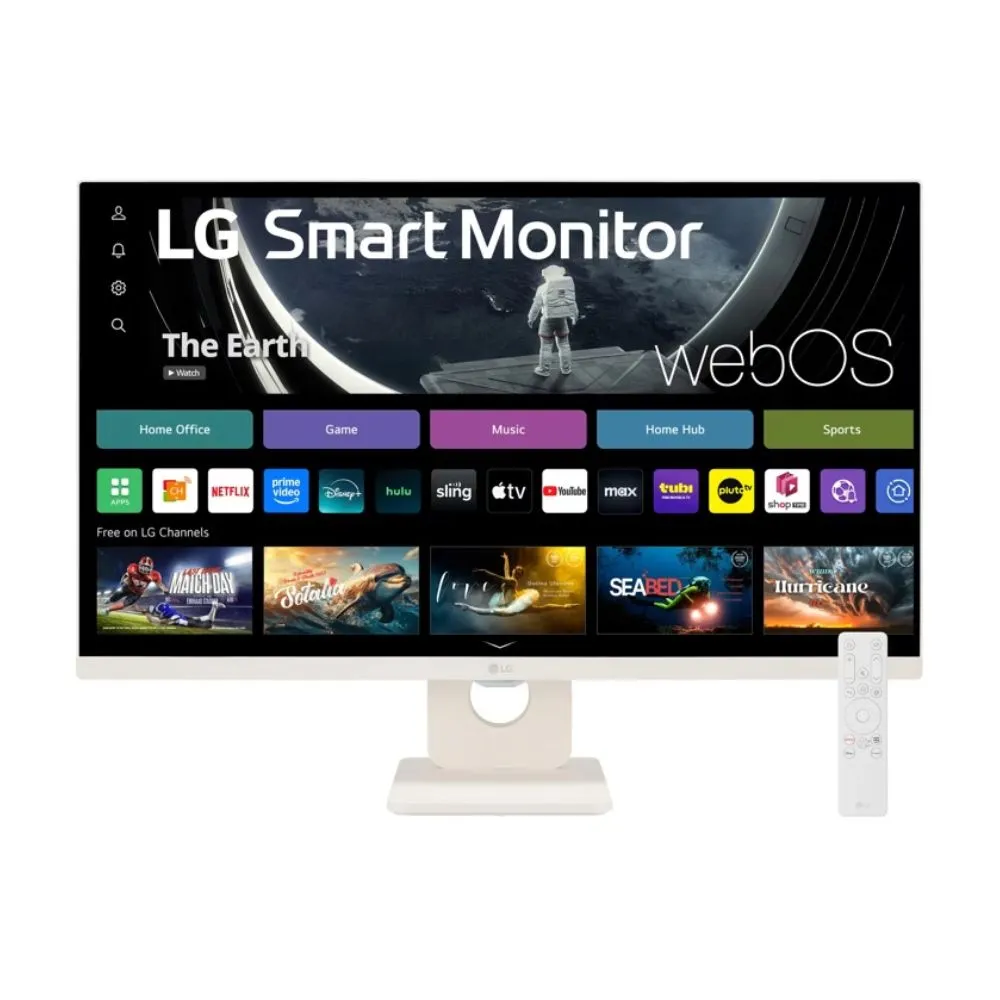 lg 27" full hd ips smart monitor with webos 23 & built in speakers
