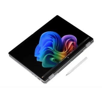 hp omnibook x flip 14" wuxga touch 360 convertible laptop intel core ultra 7 258v, 32gb ram, 512gb ssd, natural silver