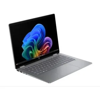 hp omnibook x flip 14" wuxga touch 360 convertible laptop intel core ultra 7 258v, 32gb ram, 512gb ssd, natural silver