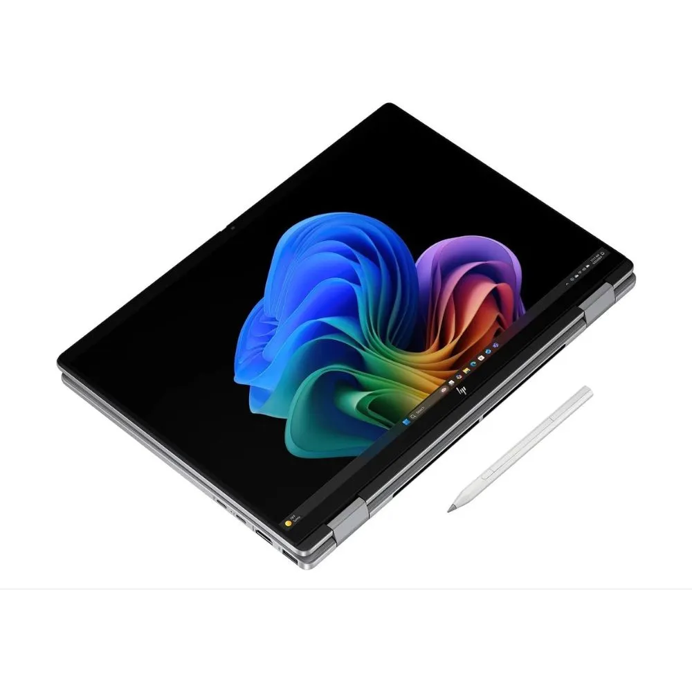 hp omnibook x flip 14" wuxga touch 360 convertible laptop intel core ultra 7 258v, 32gb ram, 512gb ssd, natural silver