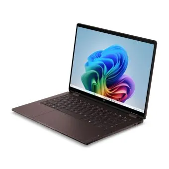 hp omnibook x flip 14" 2k oled touch 360 convertible laptop amd ryzen ai 5 430, 16gb ram, 512gb ssd, deep espresso