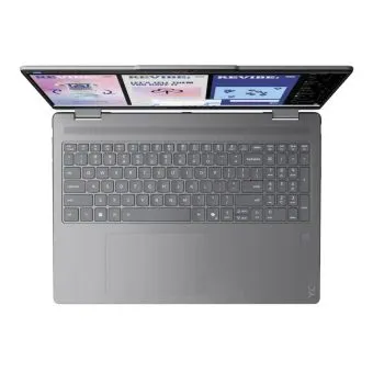 lenovo yoga 7 16" wuxga touch 360 convertible laptop intel core ultra 7 256v, 16gb ram, 512gb ssd, luna grey