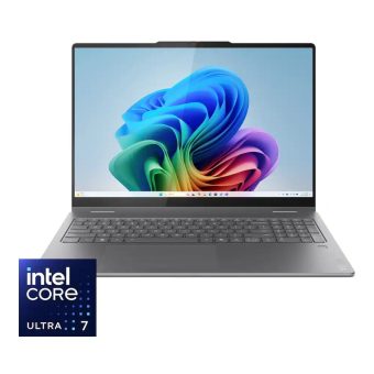 lenovo yoga 7 16" wuxga touch 360 convertible laptop intel core ultra 7 256v, 16gb ram, 512gb ssd, luna grey